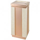 玫瑰金大理石垃圾桶