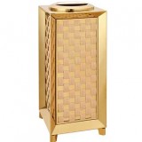 編織紋鈦金垃圾桶