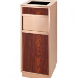 仿木紋玫瑰金垃圾桶