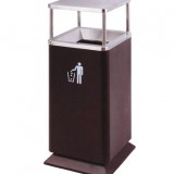 平蓋不銹鋼商場垃圾桶