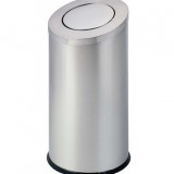 酒店斜蓋不銹鋼環(huán)保果皮箱