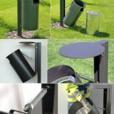 新型戶外圓形垃圾桶內膽設計提取更輕松