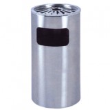 常用商場菊花格立式不銹鋼垃圾桶