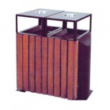 榆木鋼木分類垃圾箱