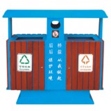 戶外分類(lèi)木制垃圾桶