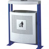 戶(hù)外街道沖孔鋼制垃圾桶