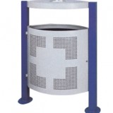 戶(hù)外小區(qū)沖孔鋼制垃圾桶