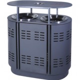 廣場環(huán)保分類鋼制垃圾箱