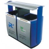 藍翔分類環保鋼制垃圾桶