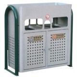 帶花盆小區(qū)分類鋼制垃圾箱