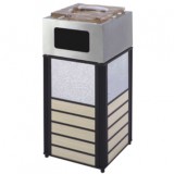 室內方形水晶垃圾桶