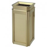 酒店靠墻式鈦金垃圾桶