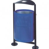 戶(hù)外沖孔鋼制垃圾桶