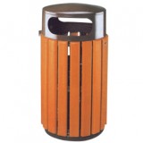 室外鋼木垃圾桶