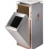 高檔酒店立式不銹鋼室內(nèi)垃圾桶