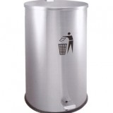 室內單桶腳踏式醫用不銹鋼垃圾桶