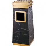 豪華賓館鈦金垃圾桶