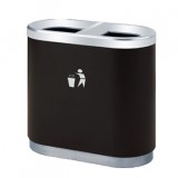 地鐵分類烤漆鐵皮垃圾桶