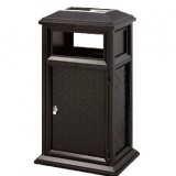 古典斜方格鋼制垃圾桶