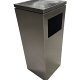 新款電鍍室內(nèi)方形不銹鋼垃圾桶