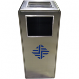 室內電梯口方形不銹鋼果皮箱