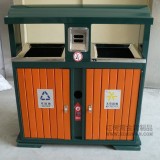 珠海公園景區(qū)環(huán)保鋼木垃圾桶使用案例