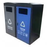 深圳市政道路不銹鋼分類垃圾箱體套桶桶罩