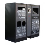 室內戶外寫字樓不銹鋼分類果皮箱