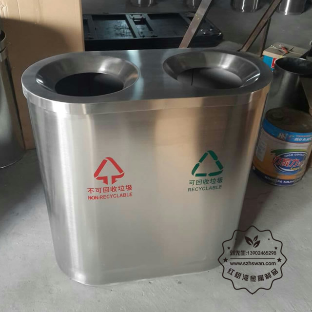 萬達商場不銹鋼垃圾桶圖片001