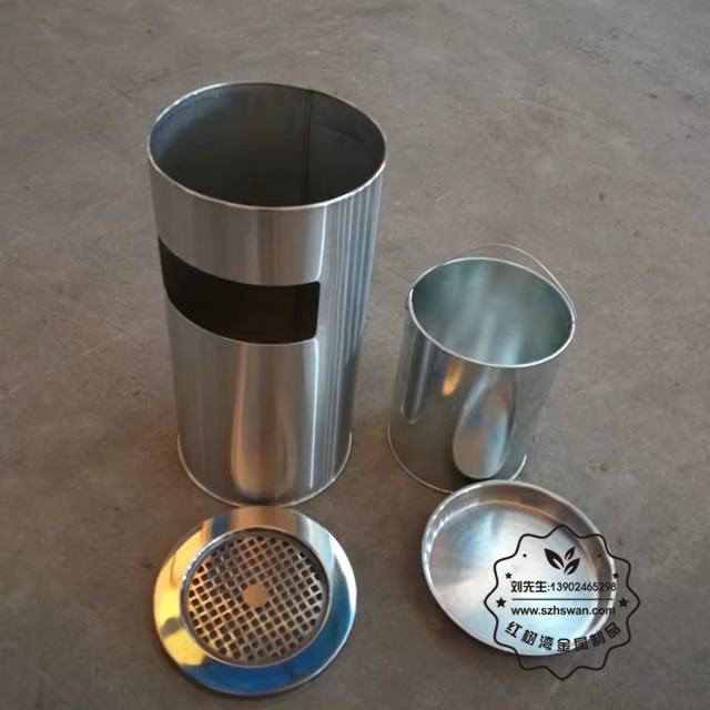 高檔室內不銹鋼垃圾箱圖片