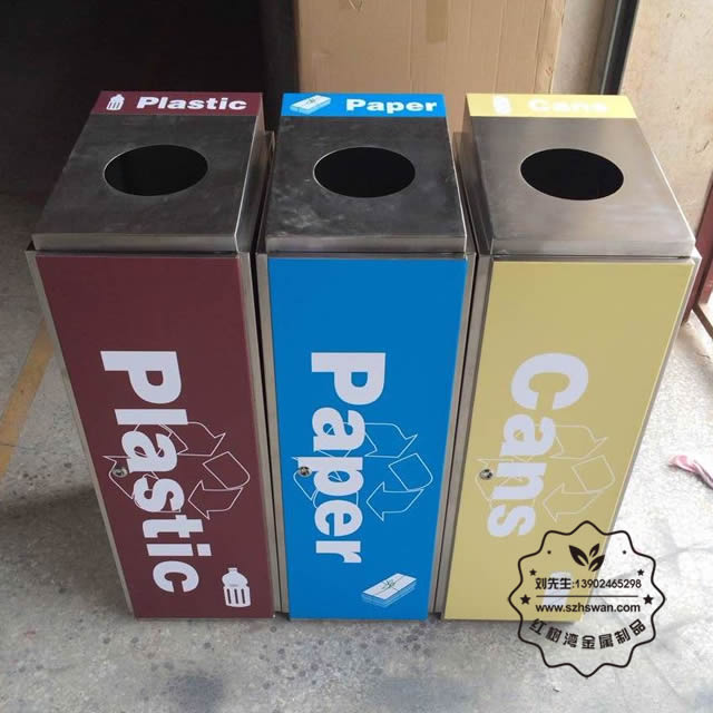 無(wú)蓋不銹鋼垃圾桶照片008 無(wú)蓋不銹鋼垃圾桶照片008