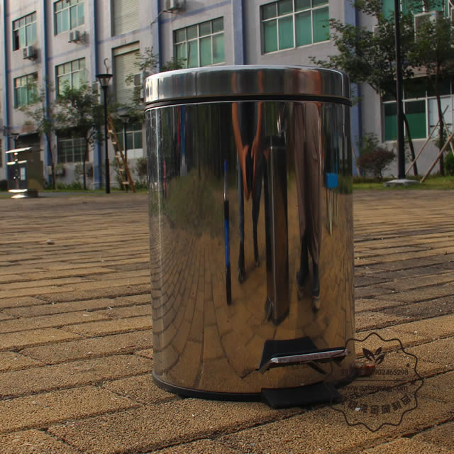 高檔室內不銹鋼垃圾箱圖片