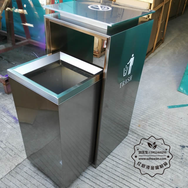 方形電梯口不銹鋼垃圾桶圖片08 方形電梯口不銹鋼垃圾桶圖片08