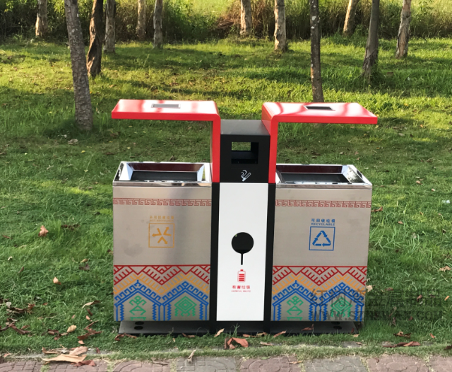 公園環(huán)衛(wèi)不銹鋼垃圾桶廠