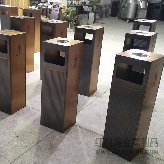 方形電梯口不銹鋼垃圾桶圖片03 方形電梯口不銹鋼垃圾桶圖片03