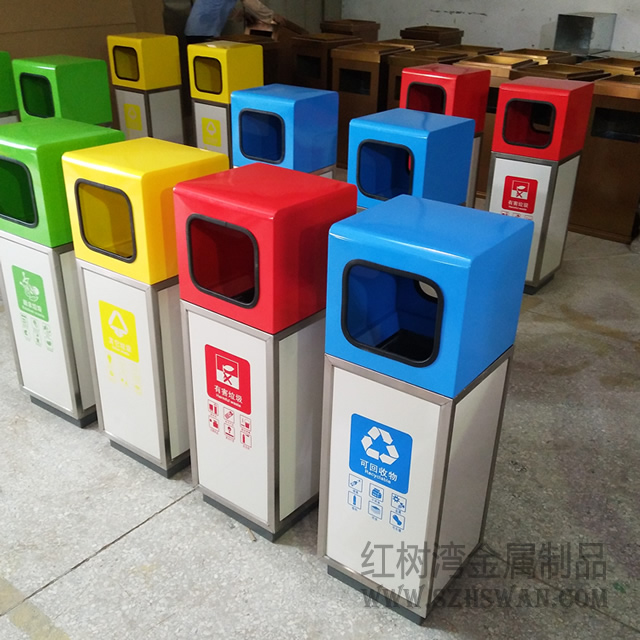 方形不銹鋼果皮箱圖片016 方形不銹鋼果皮箱圖片016