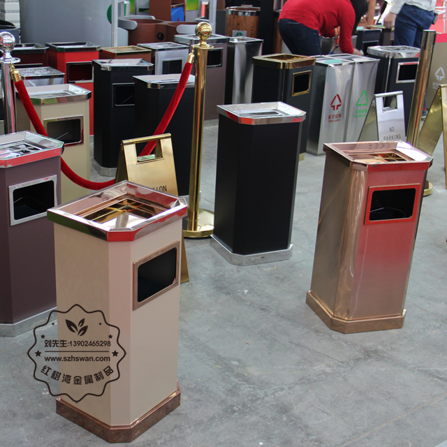 室內不銹鋼垃圾桶圖片013