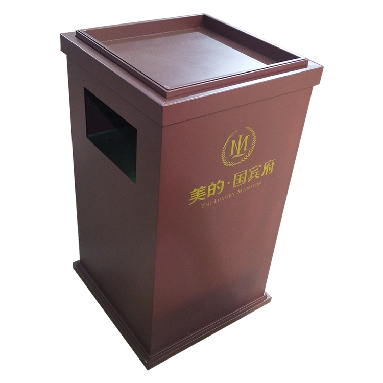 室內方形不銹鋼垃圾桶圖片008