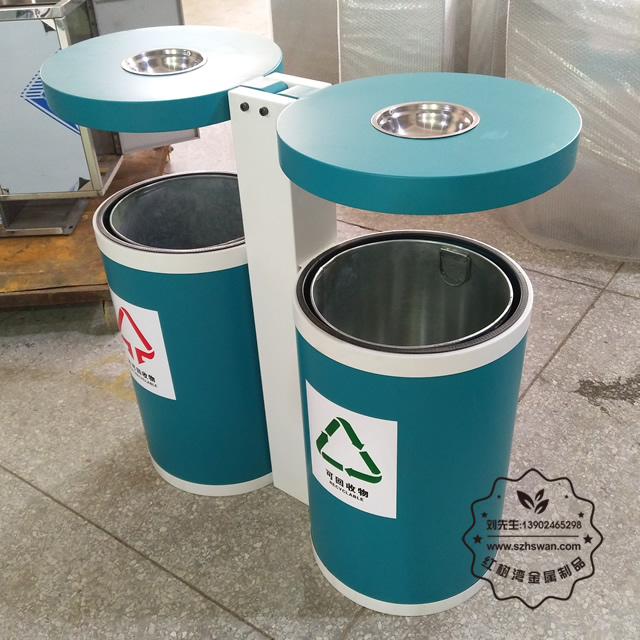 高溫烤漆不銹鋼垃圾桶圖片001 高溫烤漆不銹鋼垃圾桶圖片001