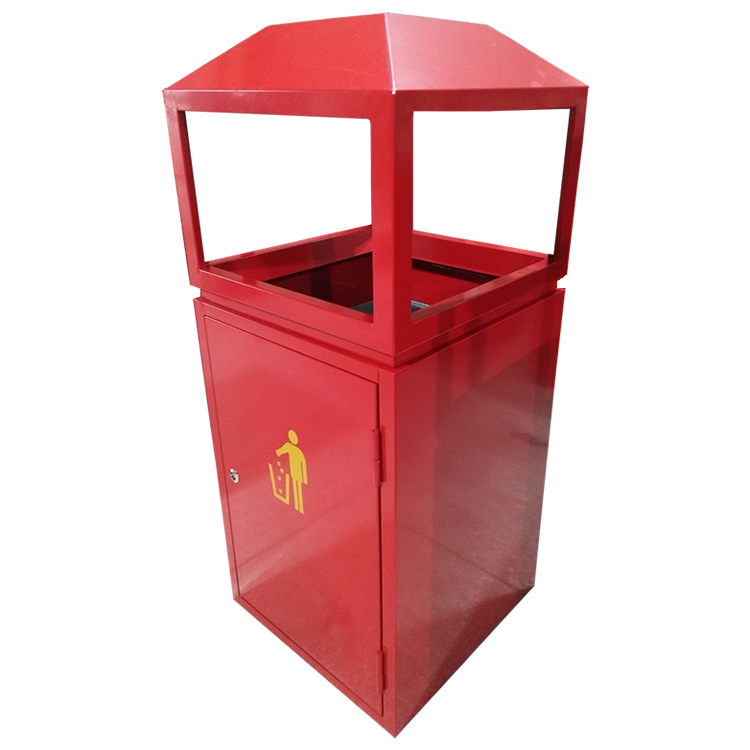 室內方形不銹鋼垃圾桶圖片002