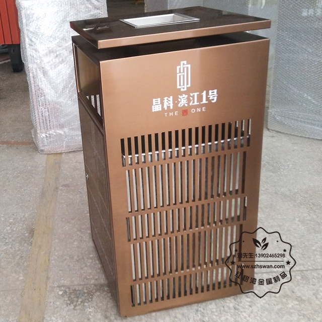 方形電梯口不銹鋼垃圾桶圖片06 方形電梯口不銹鋼垃圾桶圖片06