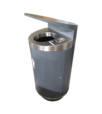 戶外市政道路鋼制垃圾桶主圖