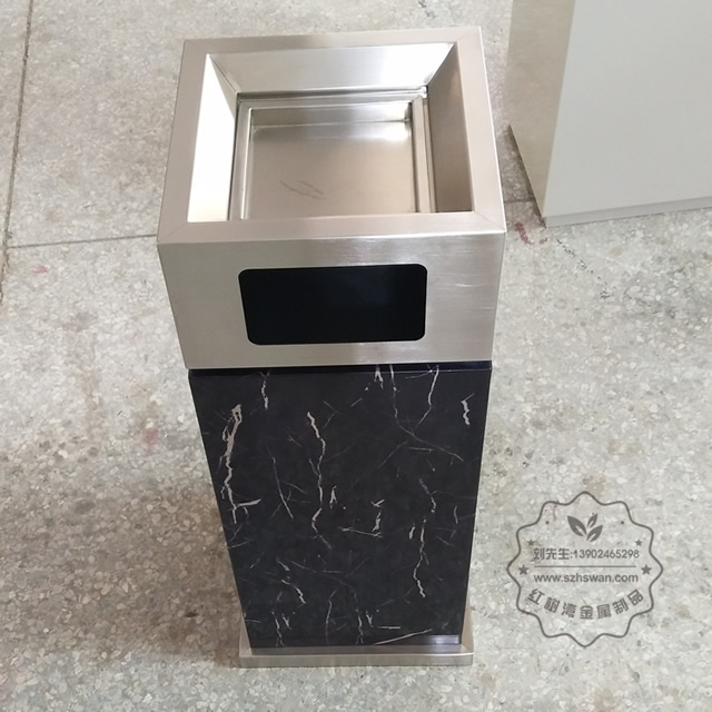 方形電梯口不銹鋼垃圾桶圖片0 方形電梯口不銹鋼垃圾桶圖片01