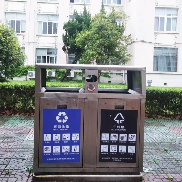 校園不銹鋼垃圾桶01 校園不銹鋼垃圾桶01