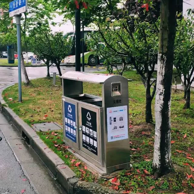 校園不銹鋼垃圾桶02 校園不銹鋼垃圾桶02