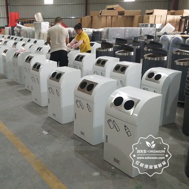 不銹鋼分類垃圾桶 不銹鋼分類垃圾桶