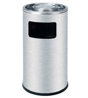不銹鋼圓形商場垃圾桶