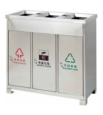 三分類環保地鐵垃圾桶