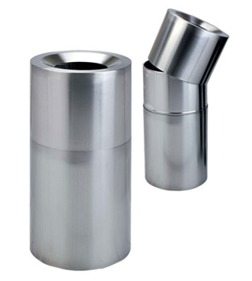 不銹鋼圓形商場垃圾桶