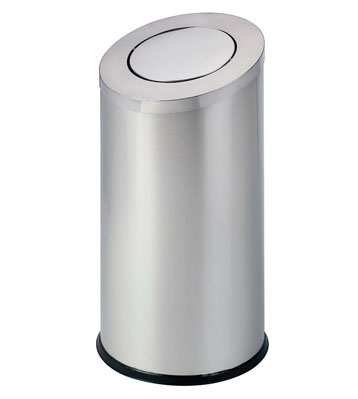 酒店斜蓋不銹鋼環保果皮箱